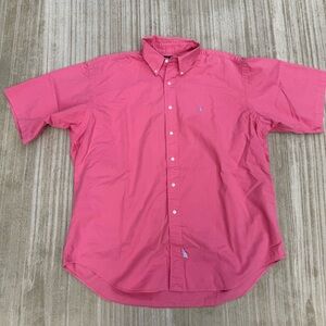 Ralph Lauren Pink Polo Mens Dress Shirt Size
XL